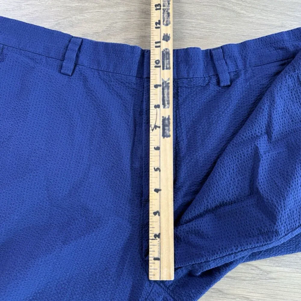 J Crew Club Shorts Men 34 Seersucker Cotton Lightweight Summer Travel